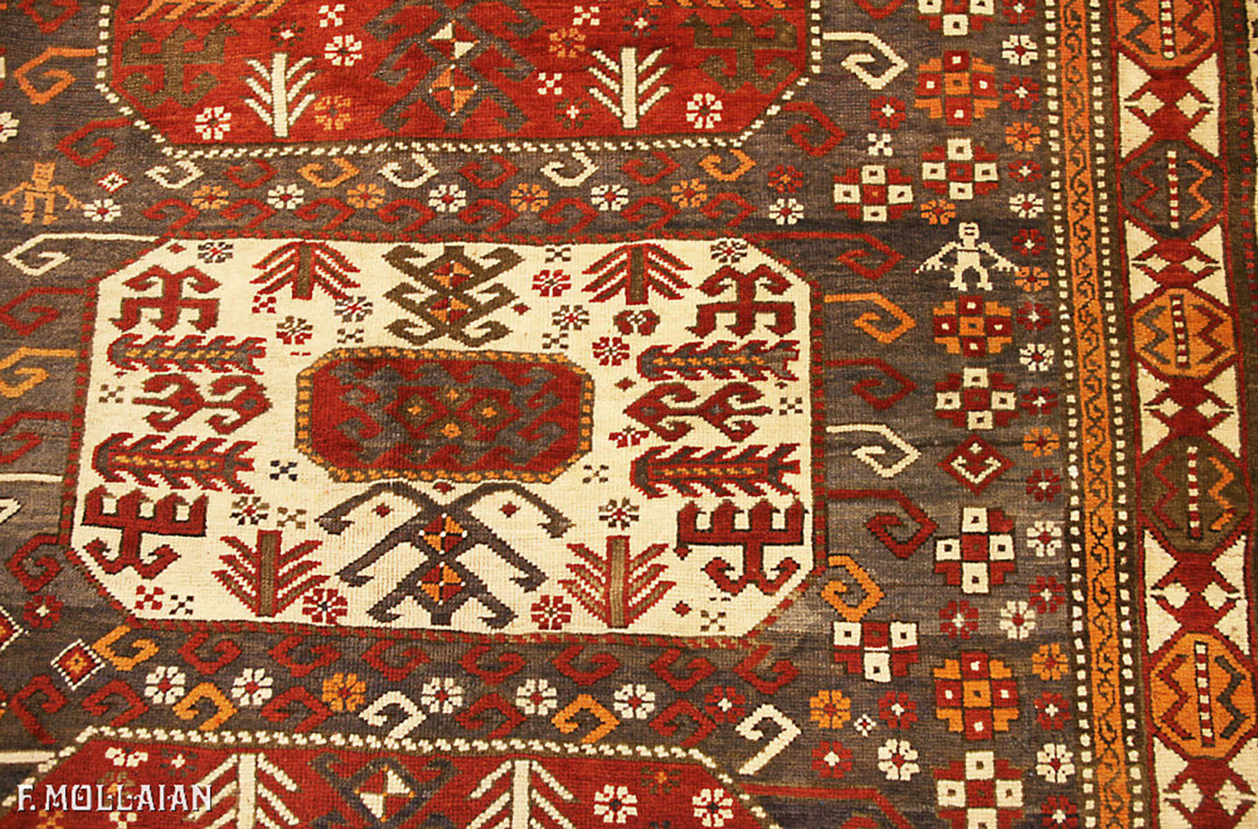 Tapis Caucasien Antique Kazak n°:16560850